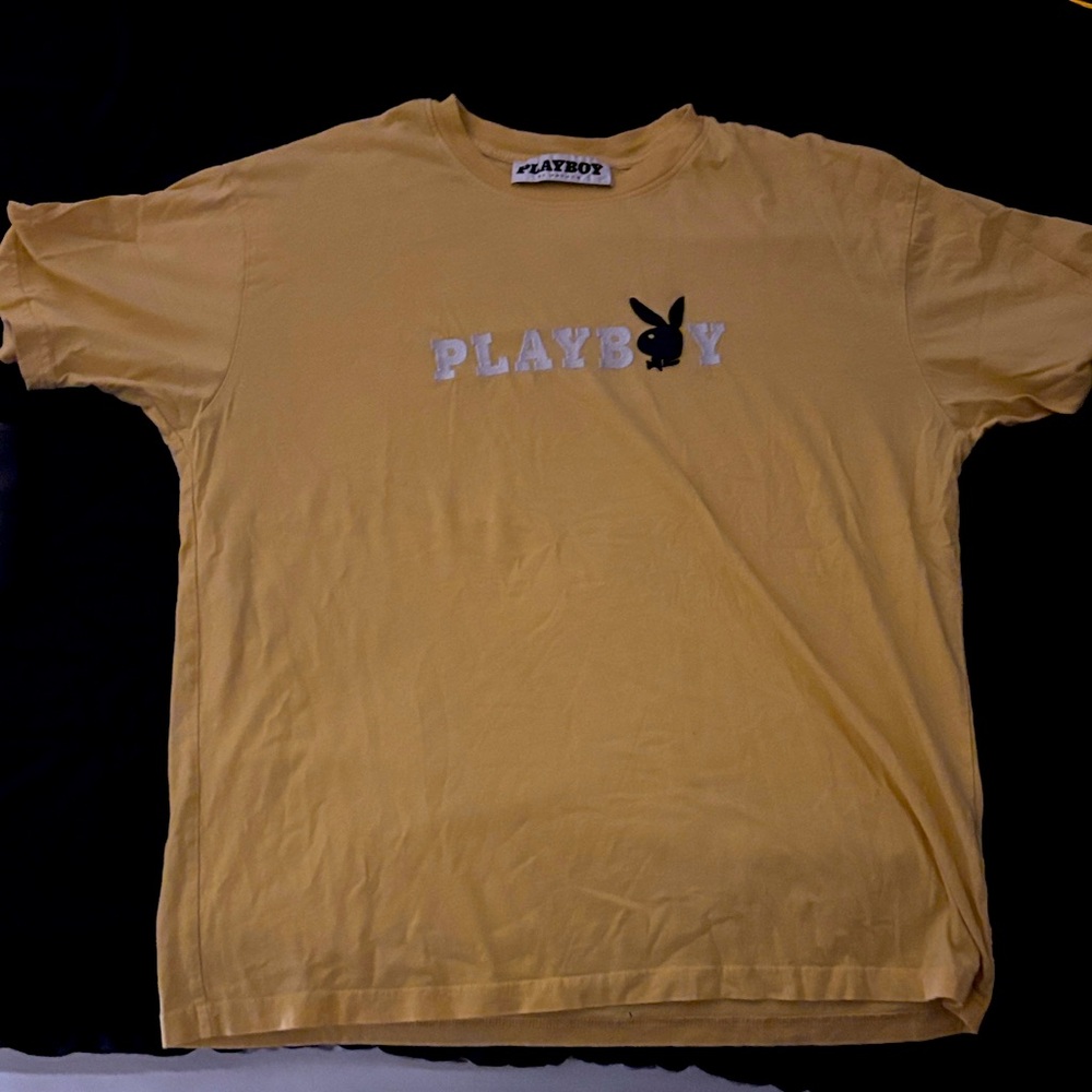 PLAYBOY Golden Tee with Iconic Logo
